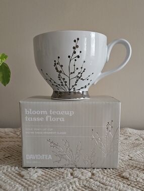 David's Tea Bloom Teacup, 12oz NWOT